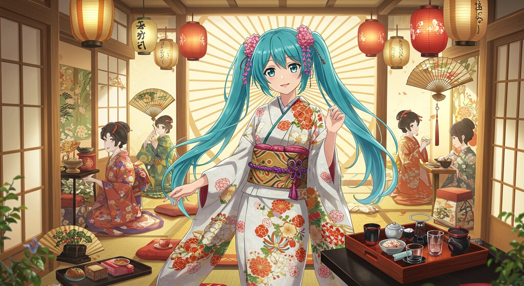 初音ミクと江戸時代