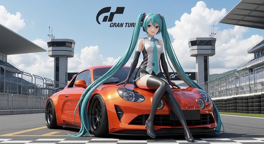 初音ミクとアルピーヌ