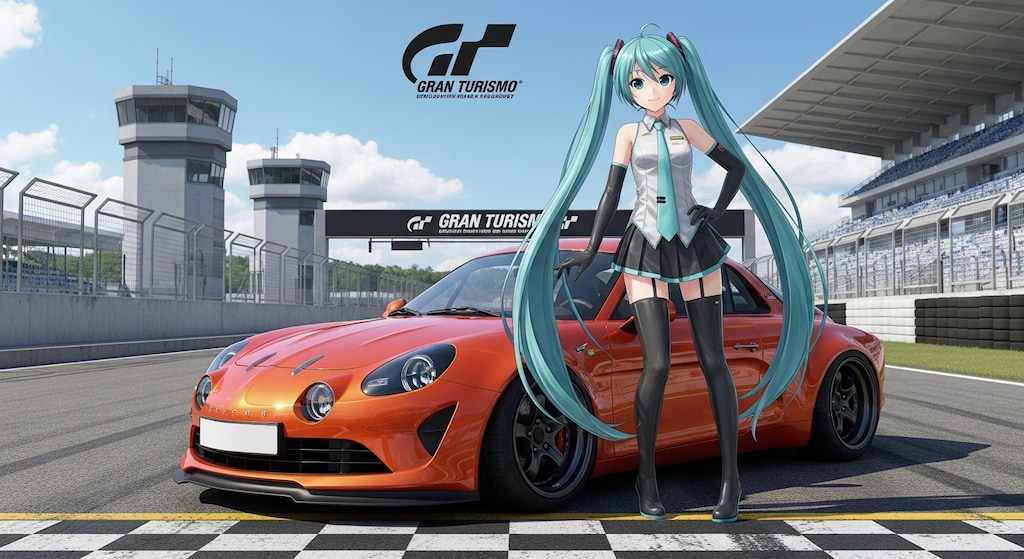 初音ミクとアルピーヌ