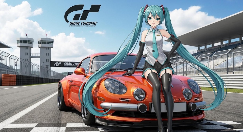 初音ミクとアルピーヌ
