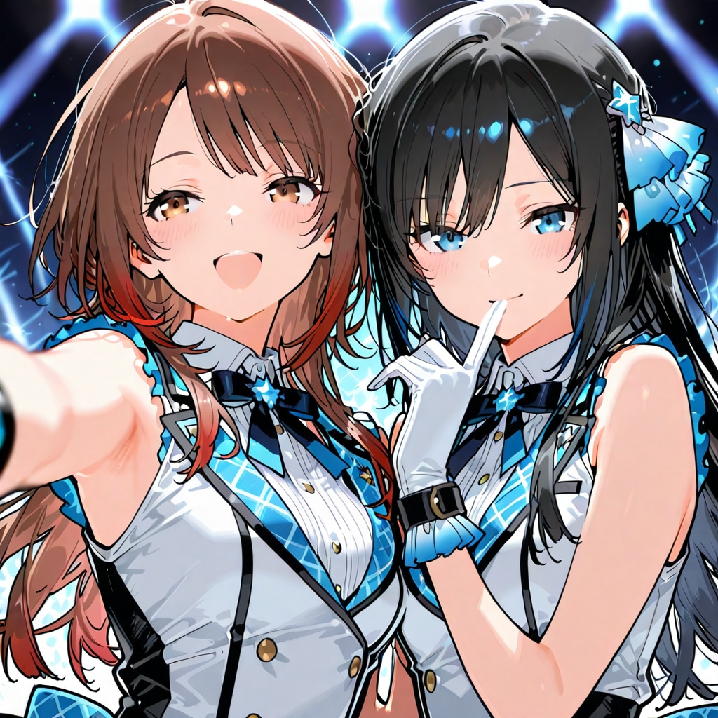 去年の「SPICEアイドル二人組　その１」をPHOENIXで生成してみた | の人気AIイラスト・グラビア