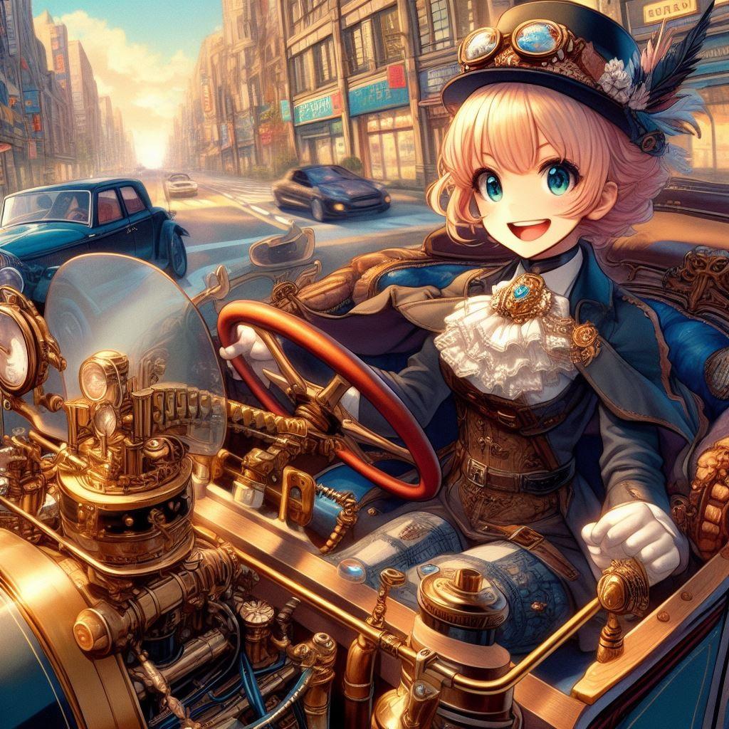 運転を嗜むお嬢様