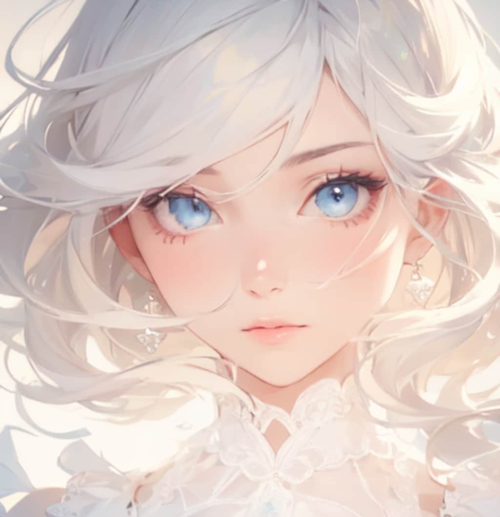 白の髪