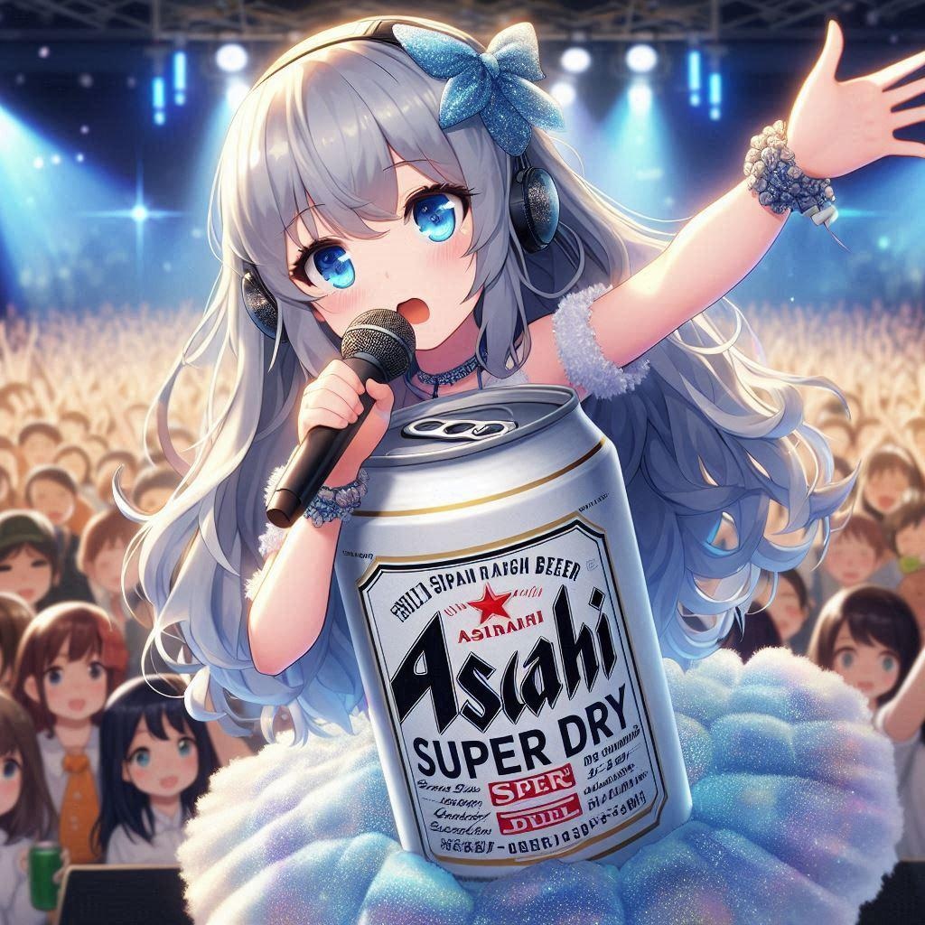 銀色担当のビールアイドル