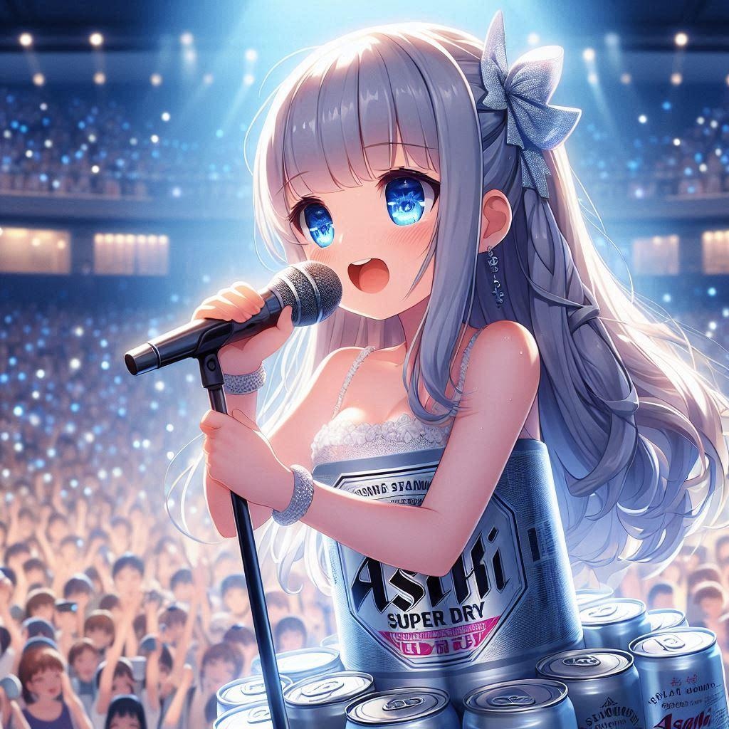 銀色担当のビールアイドル
