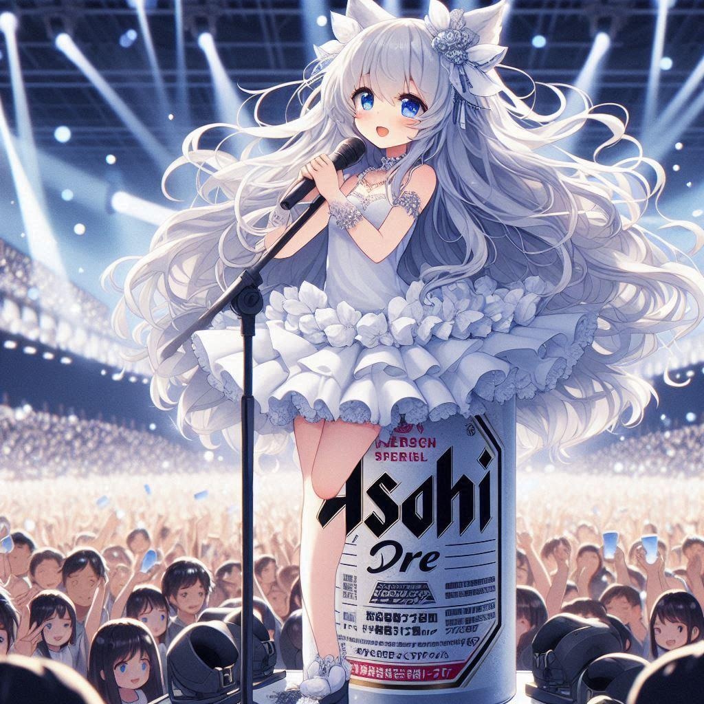 銀色担当のビールアイドル