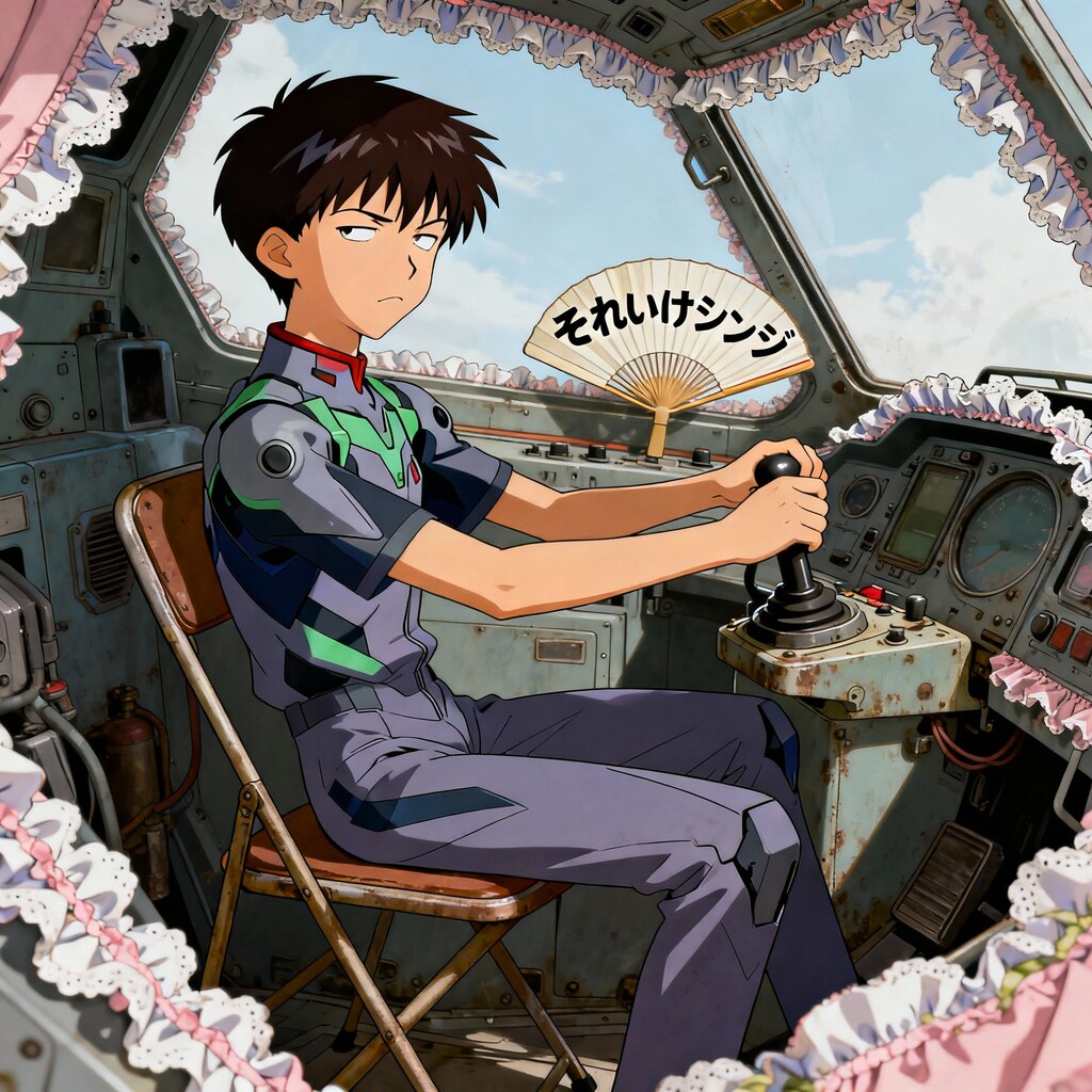 シンジ、エヴァ