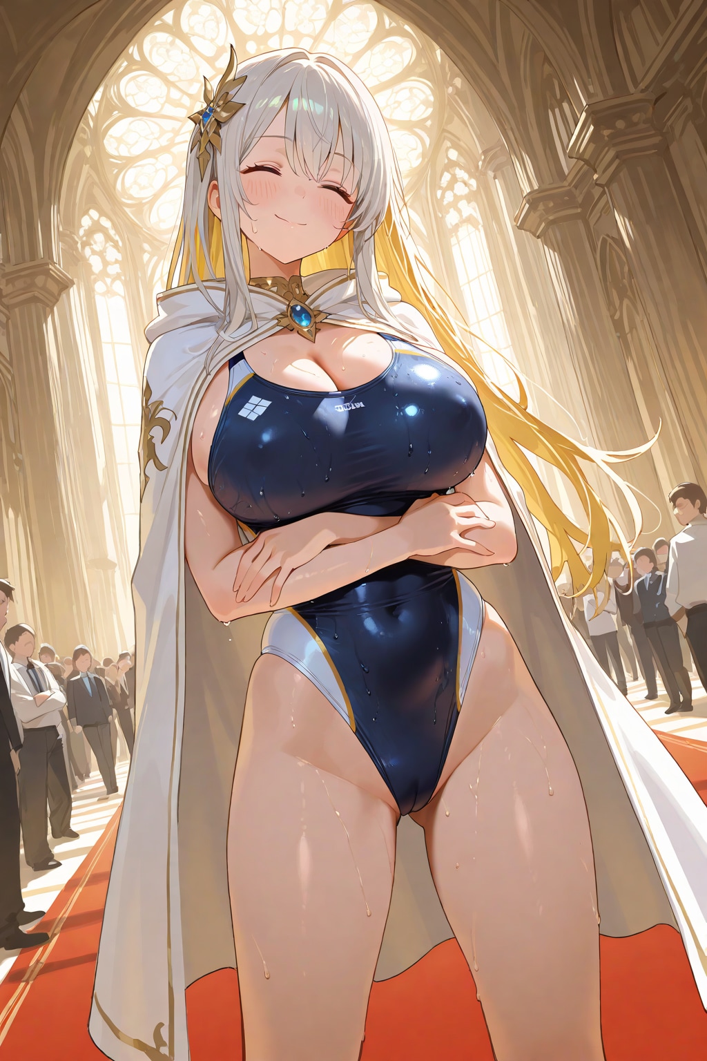 競泳水着の王妃様