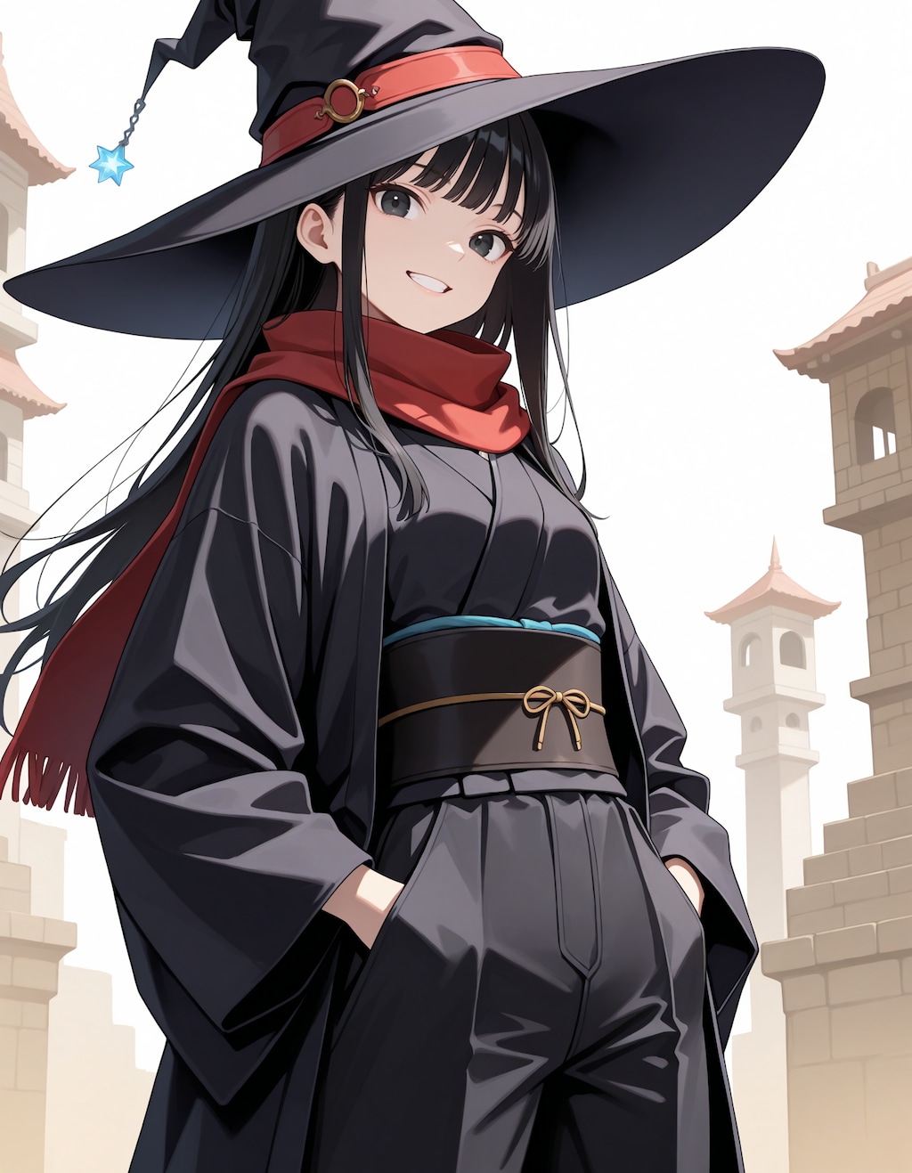 黒眼黒髪な魔女さん