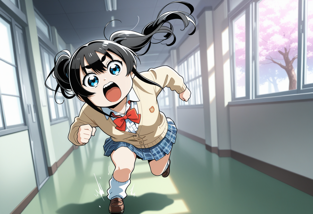 早く購買に行かないと焼きそばパンが売り切れちまう！ | の人気AIイラスト・グラビア