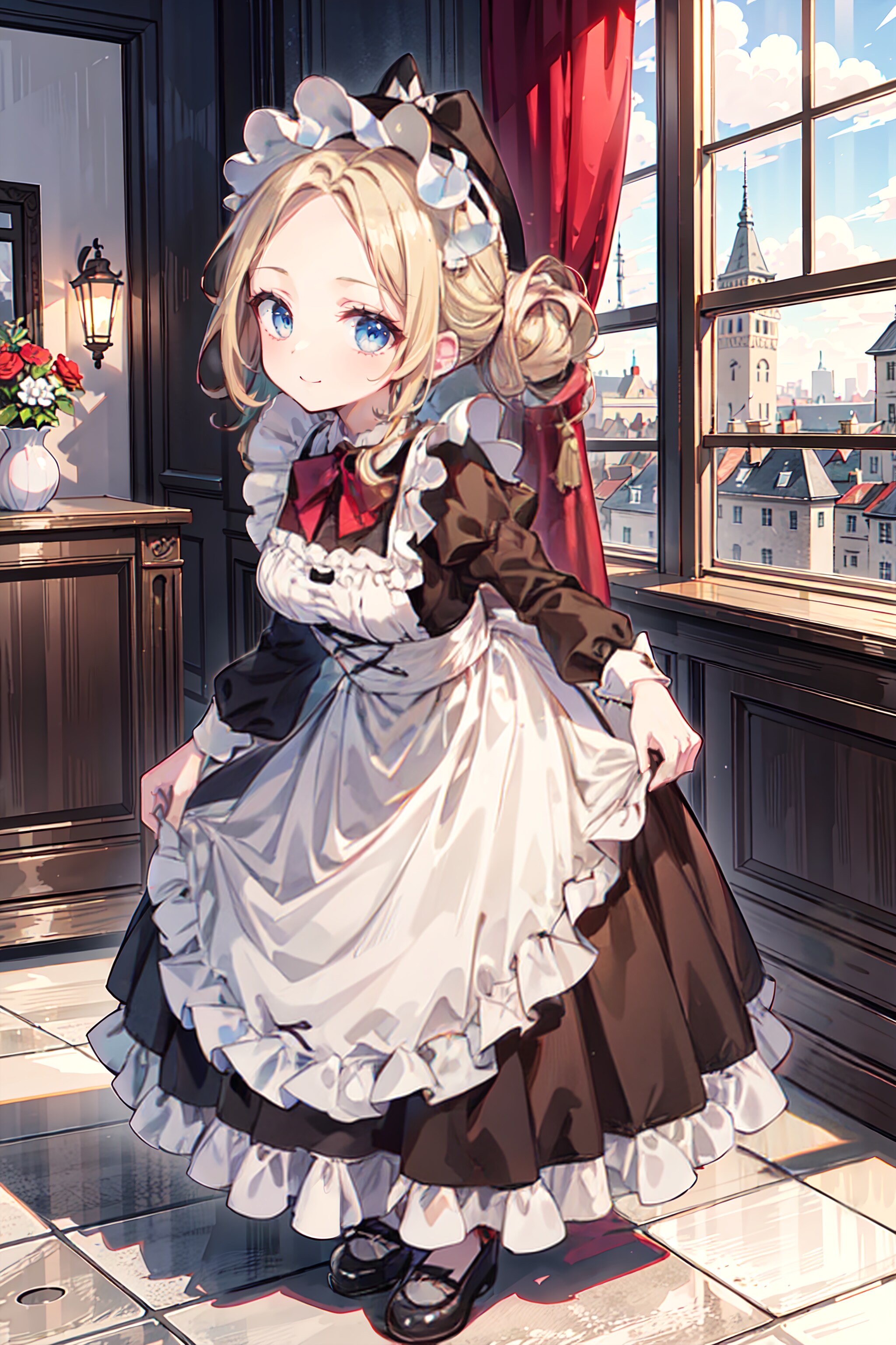 カーテシーチャレンジ（もはやチャレンジ回数は忘れました） | の人気AIイラスト・グラビア