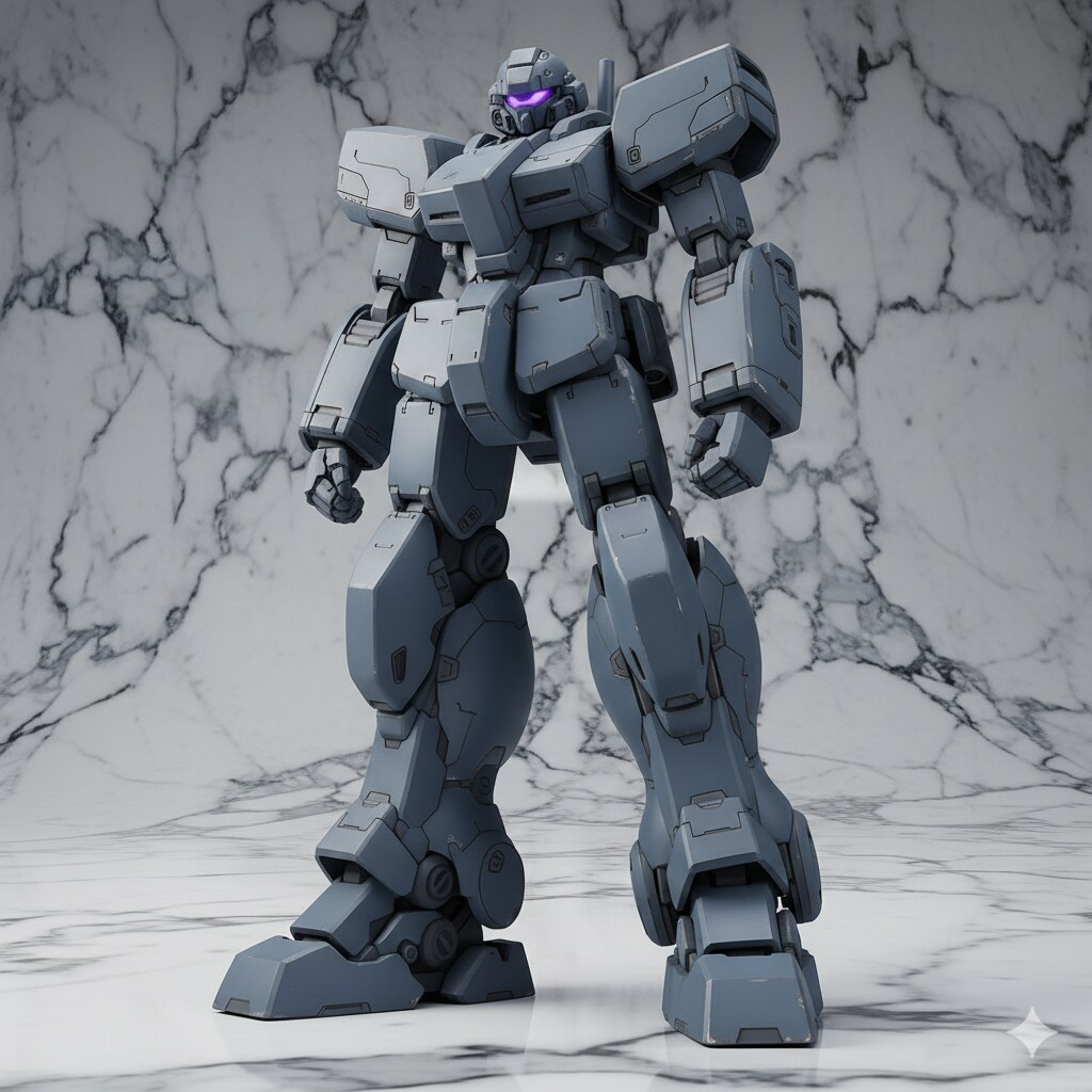 AIガチャ戦機　低予算低運用インフラ組織向け 量産型支援戦機　立ち絵＆フィギア