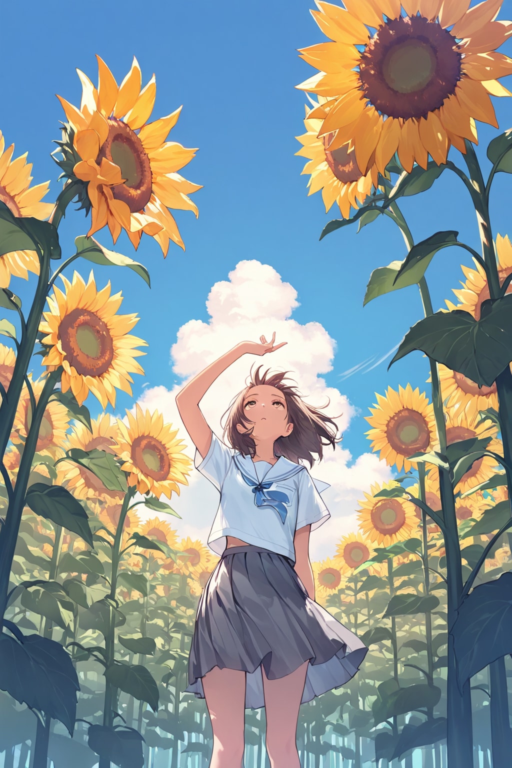 夏空 | の人気AIイラスト・グラビア