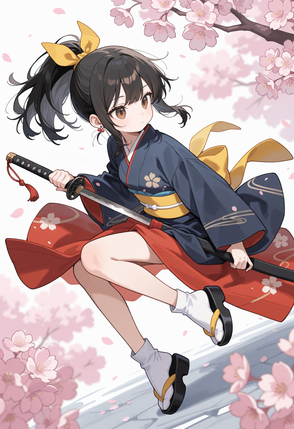 抜刀着物少女