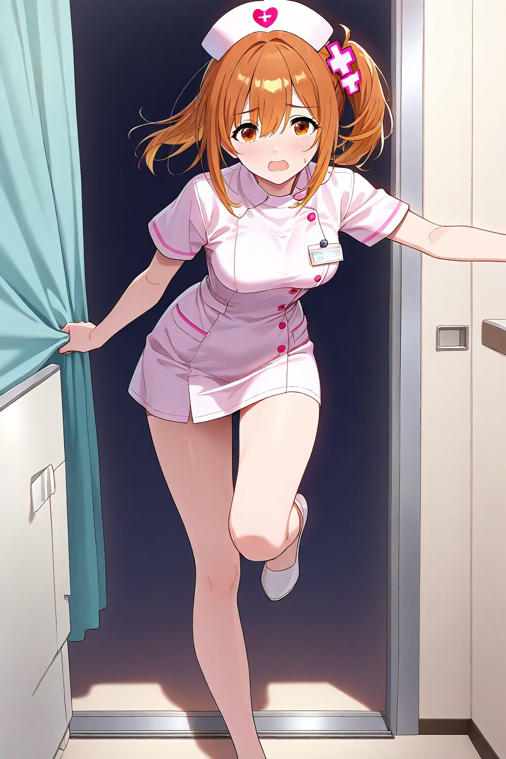 すみませ～ん、寝坊しちゃいました！