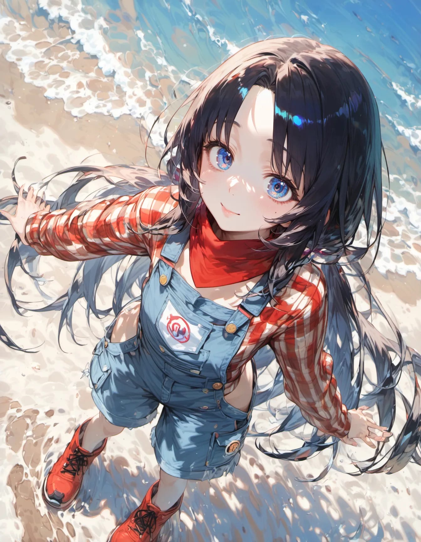 Where the Tide Meets Her Smile | の人気AIイラスト・グラビア