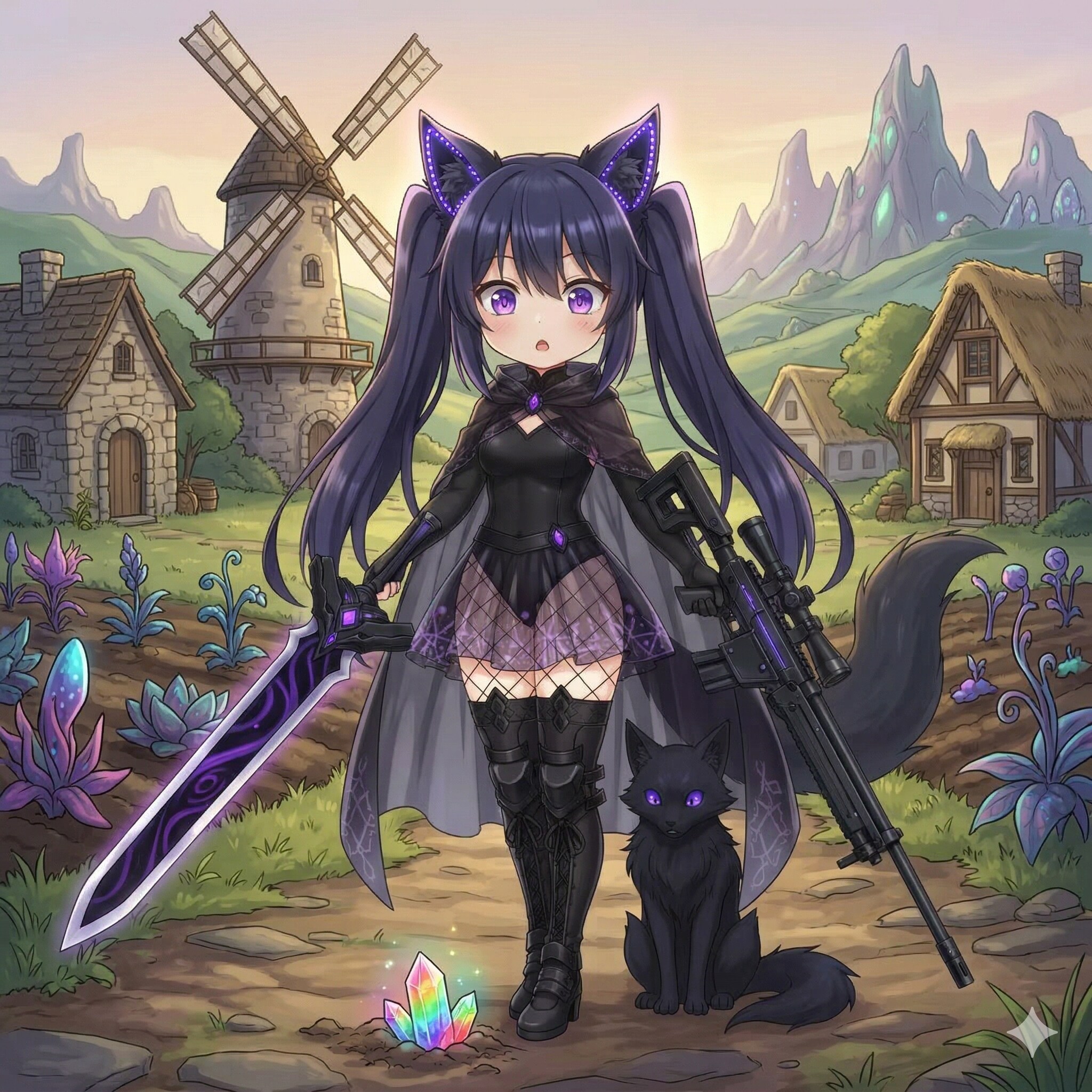 [がぞうください] エクリプス・ノワールちゃんが何かを見つけたようです | の人気AIイラスト・グラビア