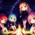 焚き火を囲んで 2枚目
