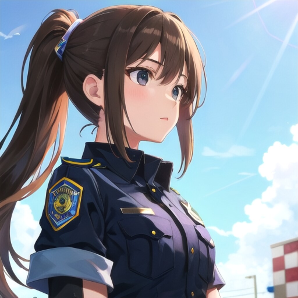 警察官の女の子