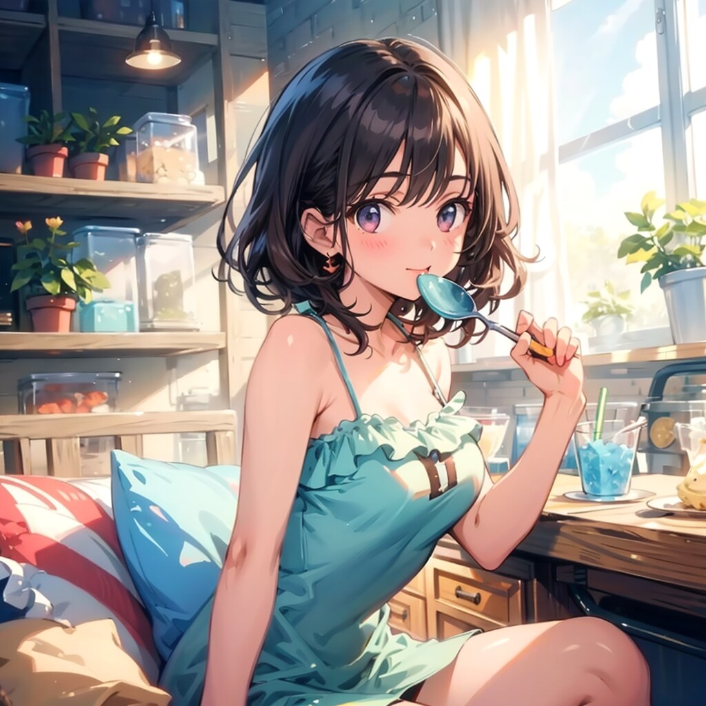 おやつの時間 | の人気AIイラスト・グラビア