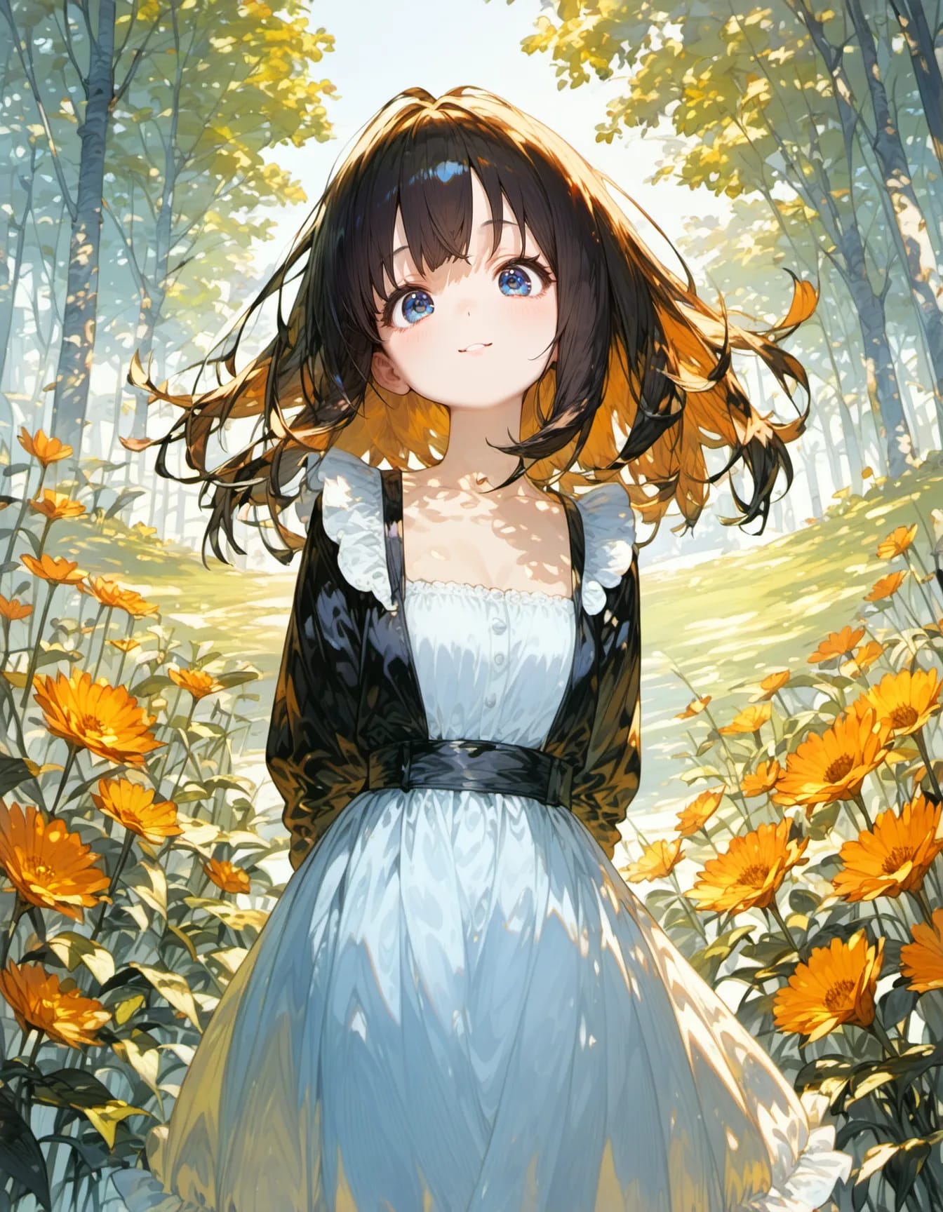 Where the Golden Flowers Wait | の人気AIイラスト・グラビア