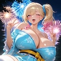 オフショル浴衣ギャル 5枚目