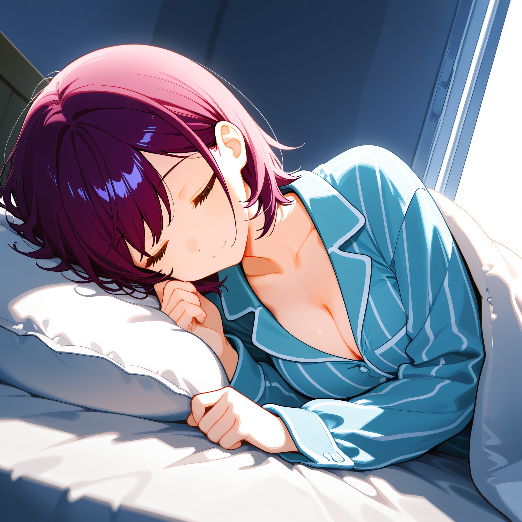 おやすみなさい（挨拶メイドの芽衣ちゃん） | の人気AIイラスト・グラビア