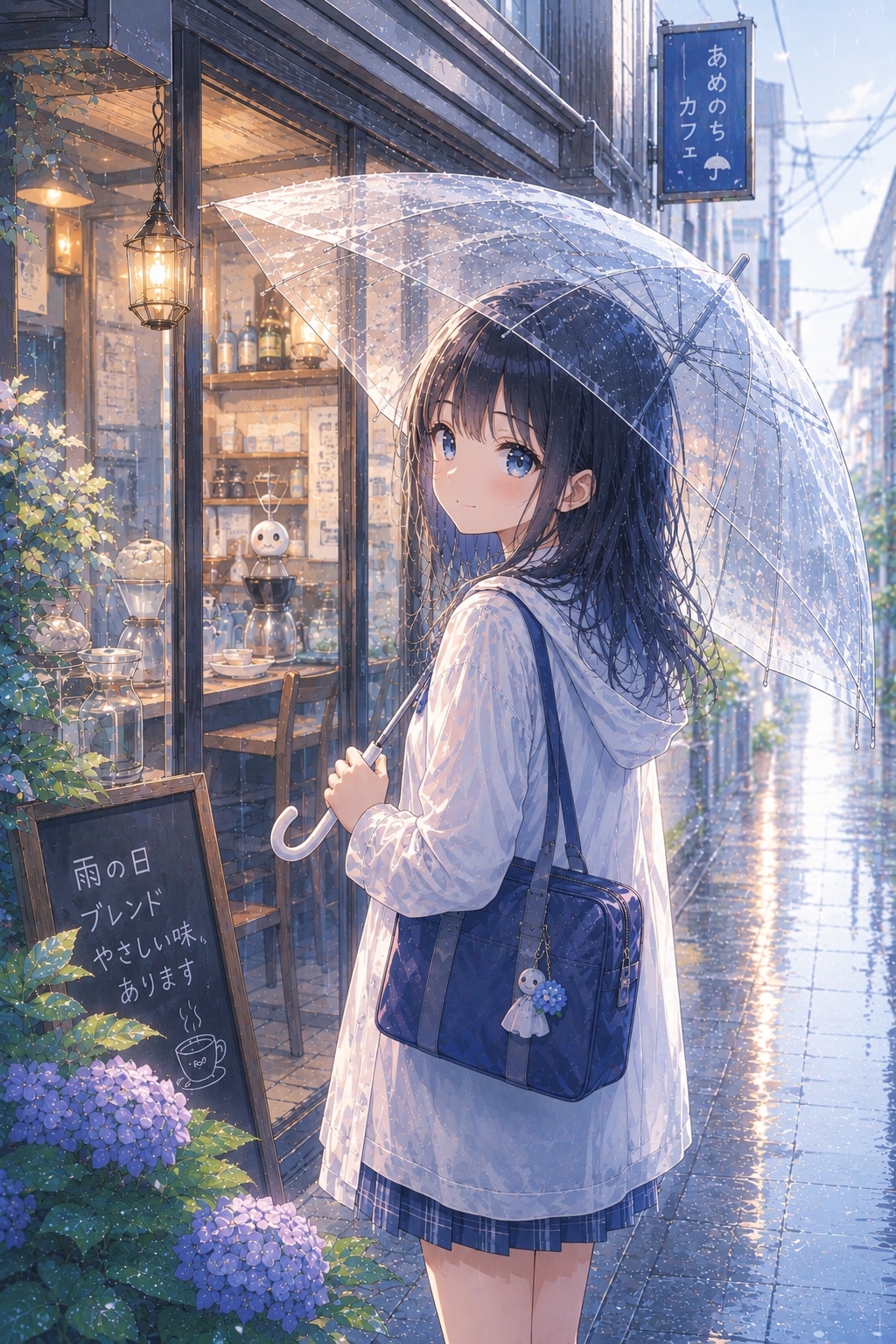 雨の日はカフェへ