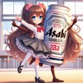 踊るビール缶と小さな女の子 2枚目
