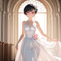 「ウェディングドレスのモデル、時給良いんだよなぁ」 2枚目
