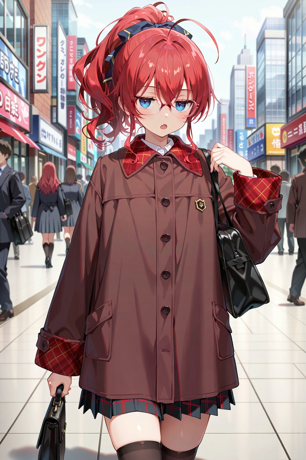 今年最後の通勤中のジト目先生 YC26