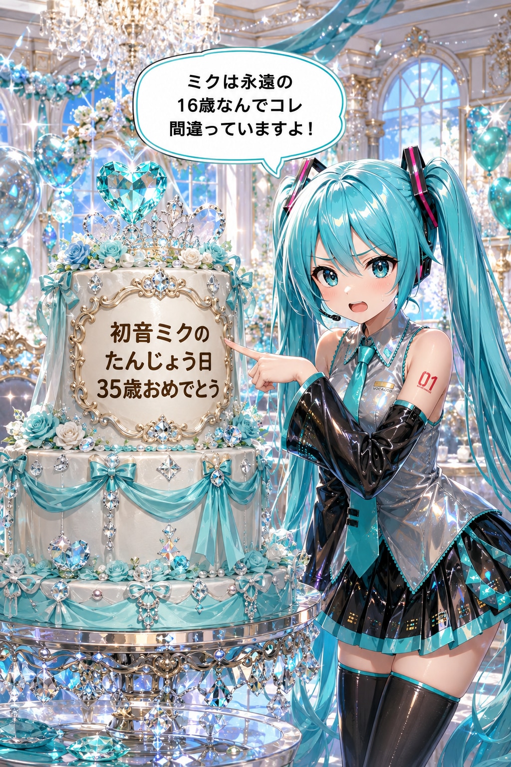 初音ミクの誕生日 | の人気AIイラスト・グラビア