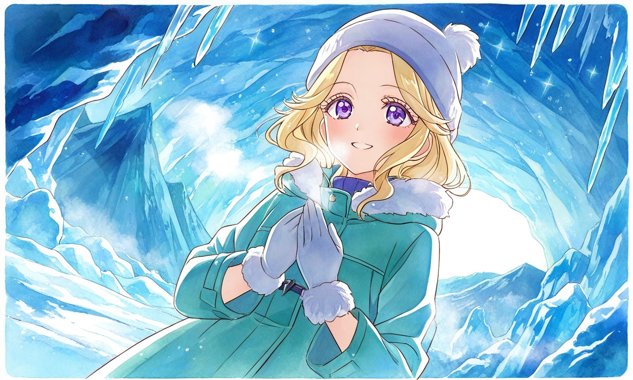 氷窟めぐり🧊風鈴アスミ。 | の人気AIイラスト・グラビア