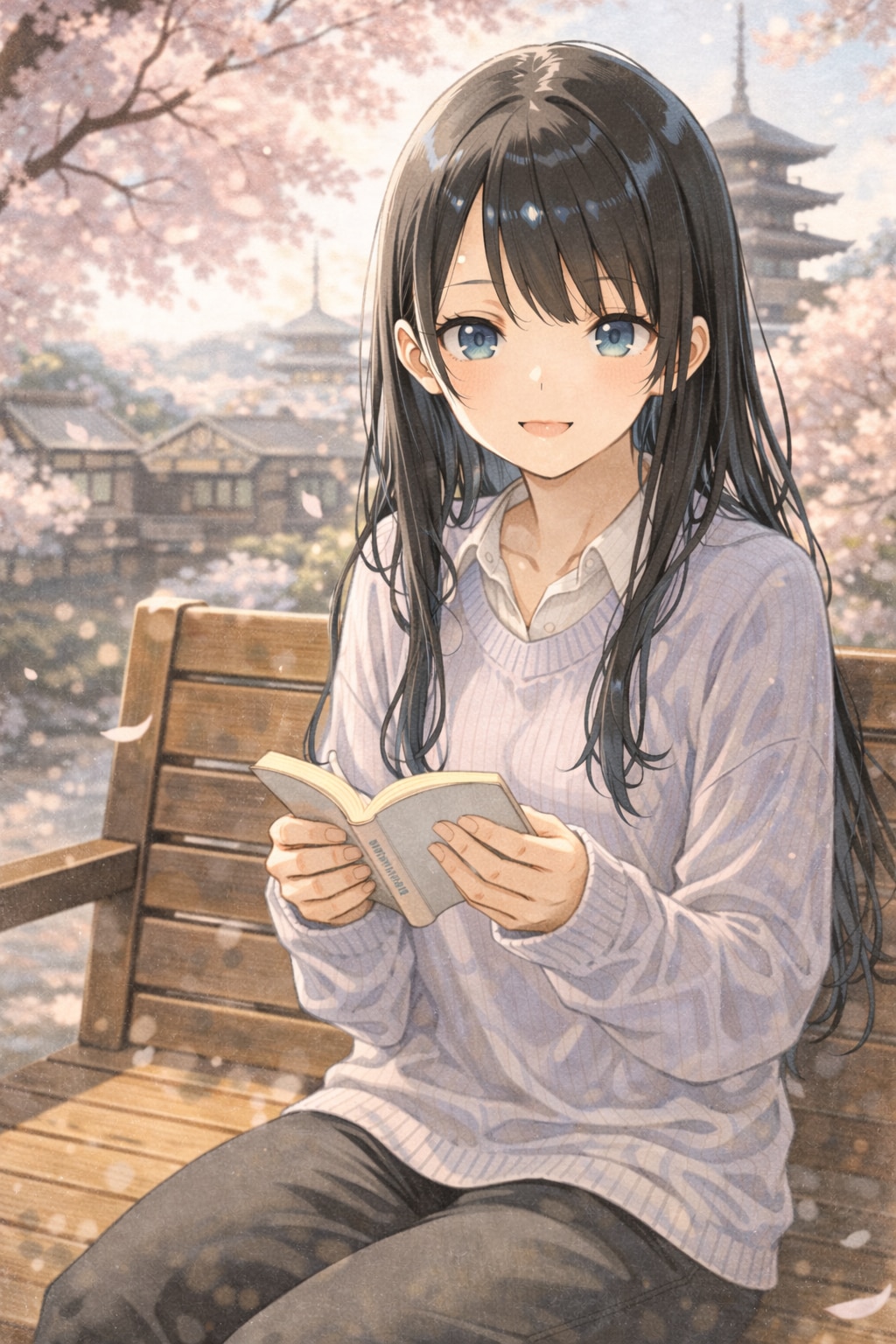 外で読書 | の人気AIイラスト・グラビア