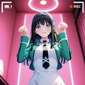 ホテルで猫の真似 2枚目