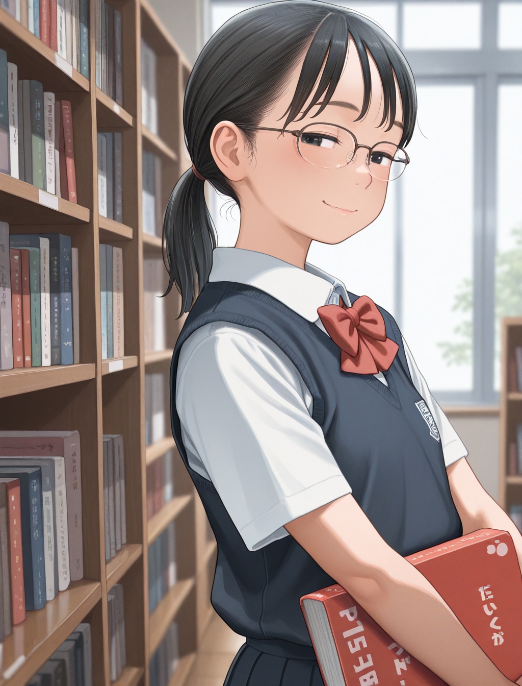 図書室　優等生「そんなの簡単ですよ」