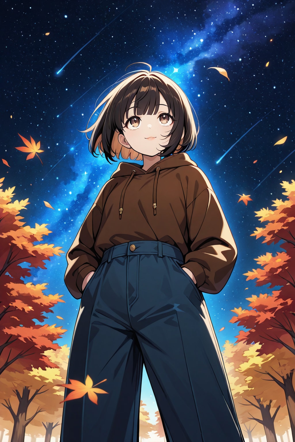 「過去作再生成」星空を見上げる