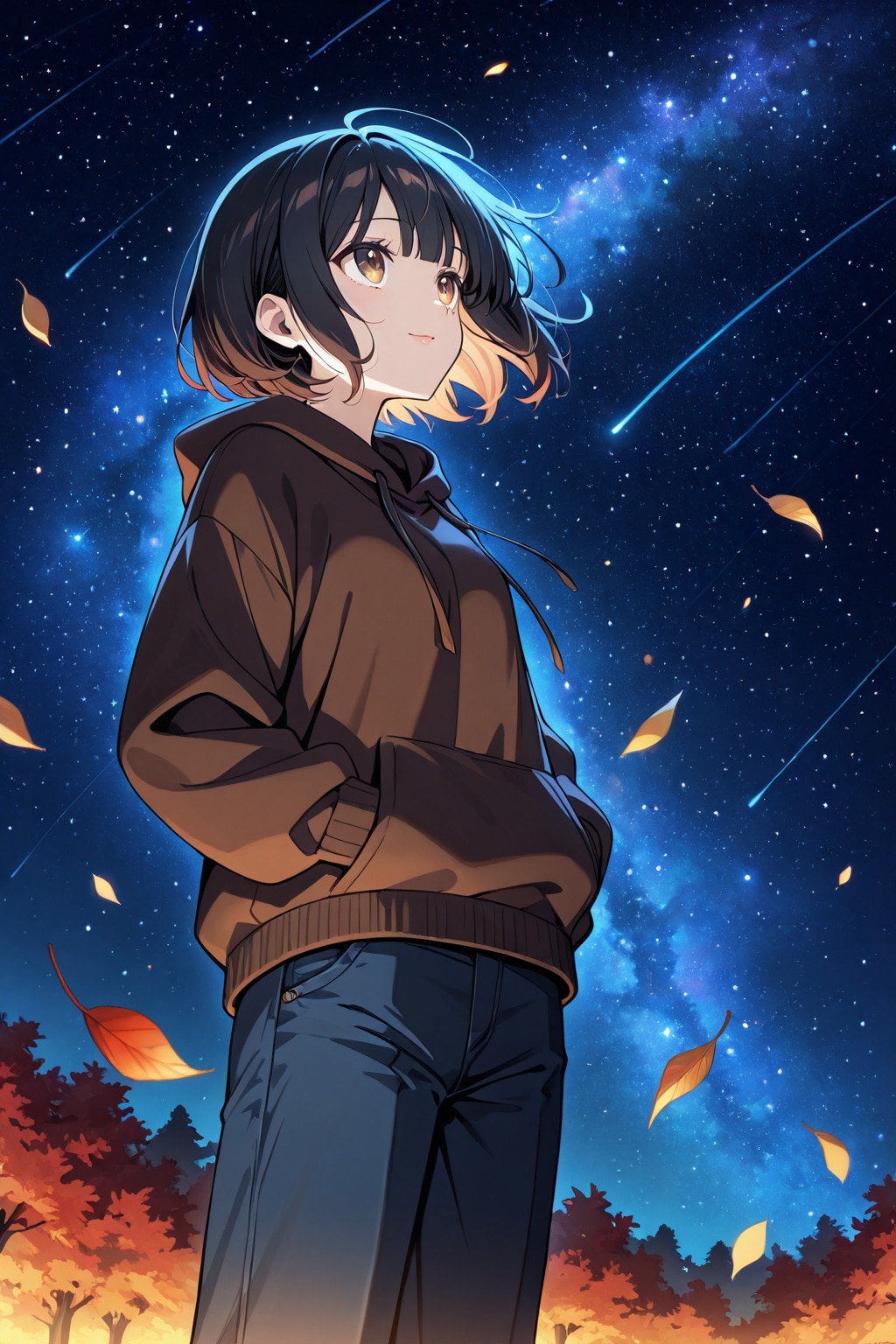 「過去作再生成」星空を見上げる