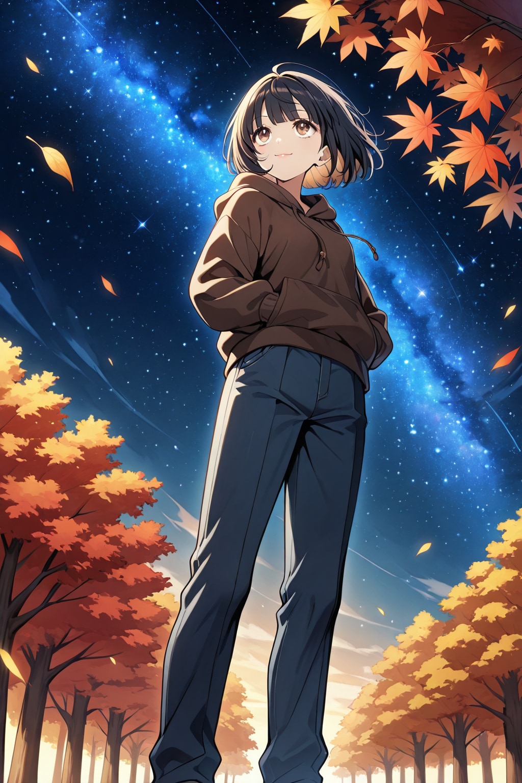 「過去作再生成」星空を見上げる