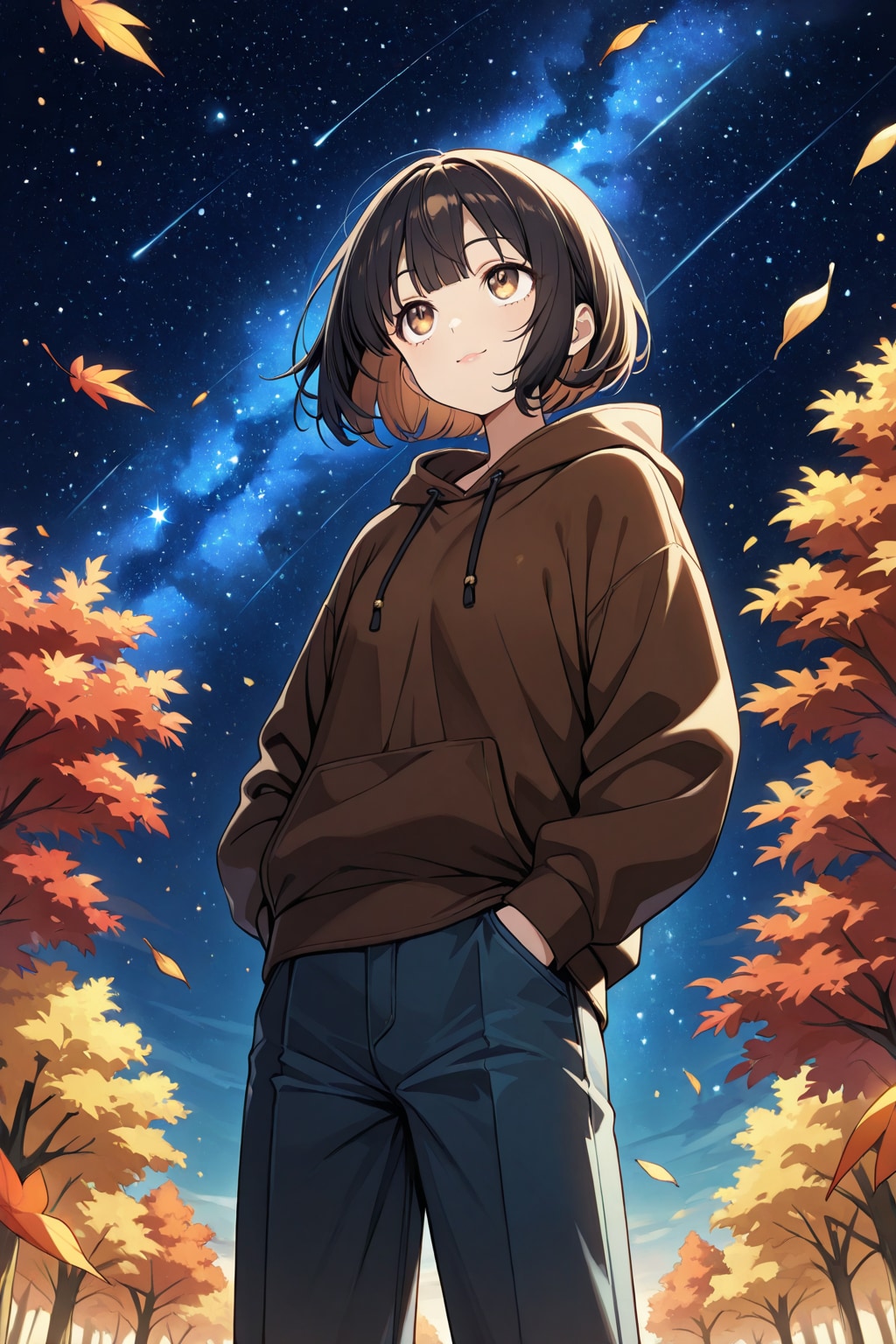 「過去作再生成」星空を見上げる