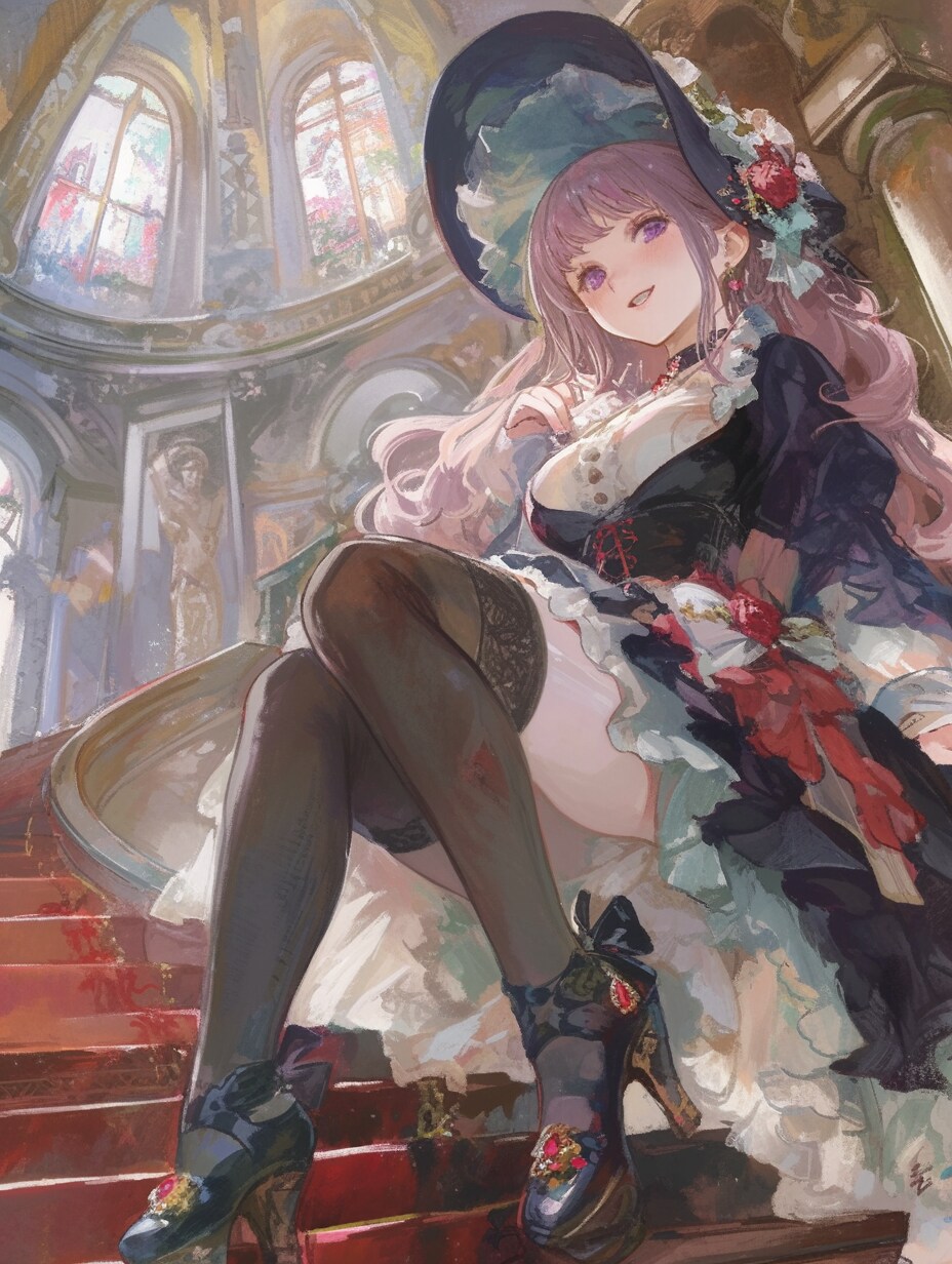 The girl in the chapel
