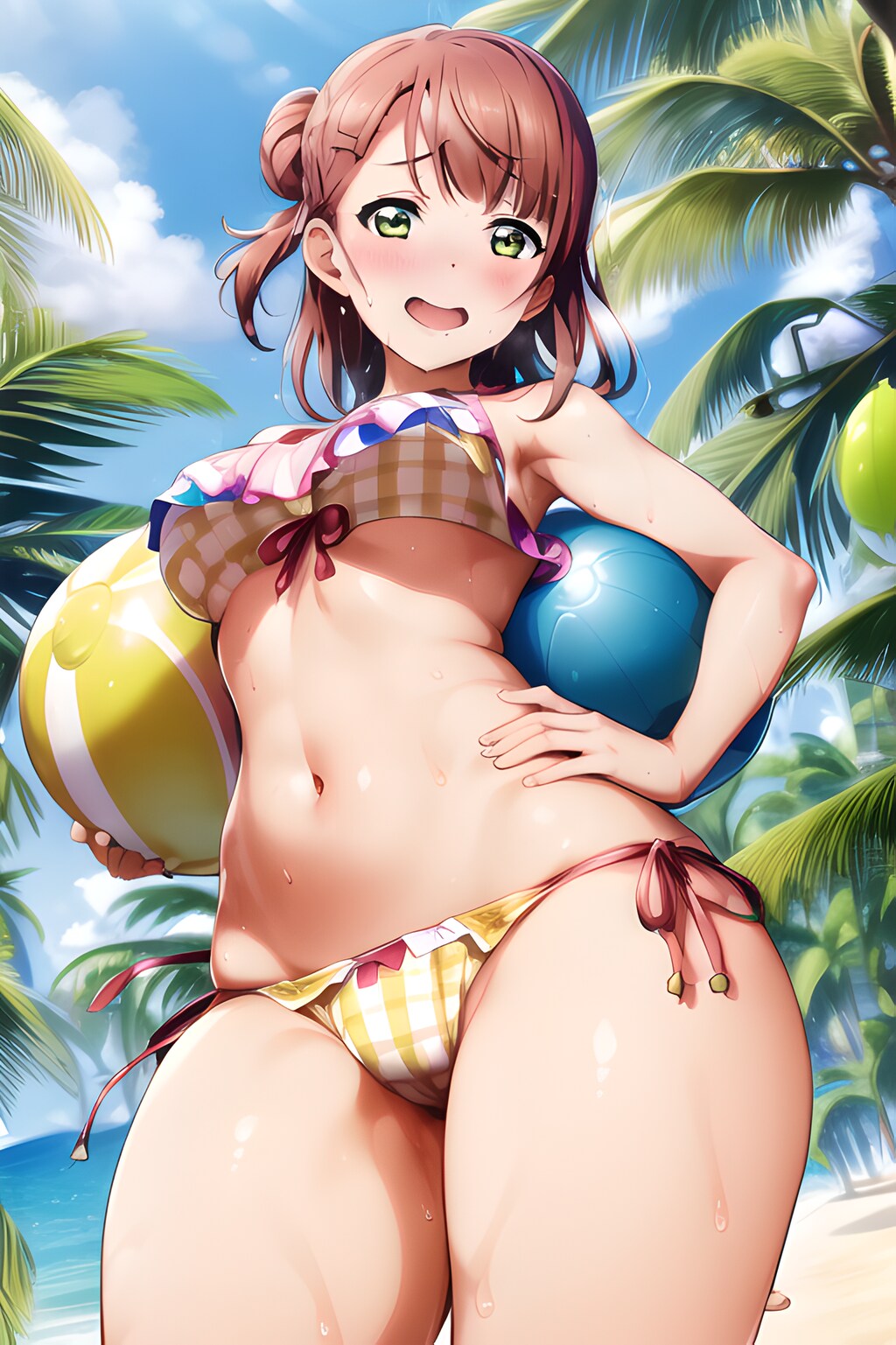 上原歩夢 ラブライブ セクシー水着