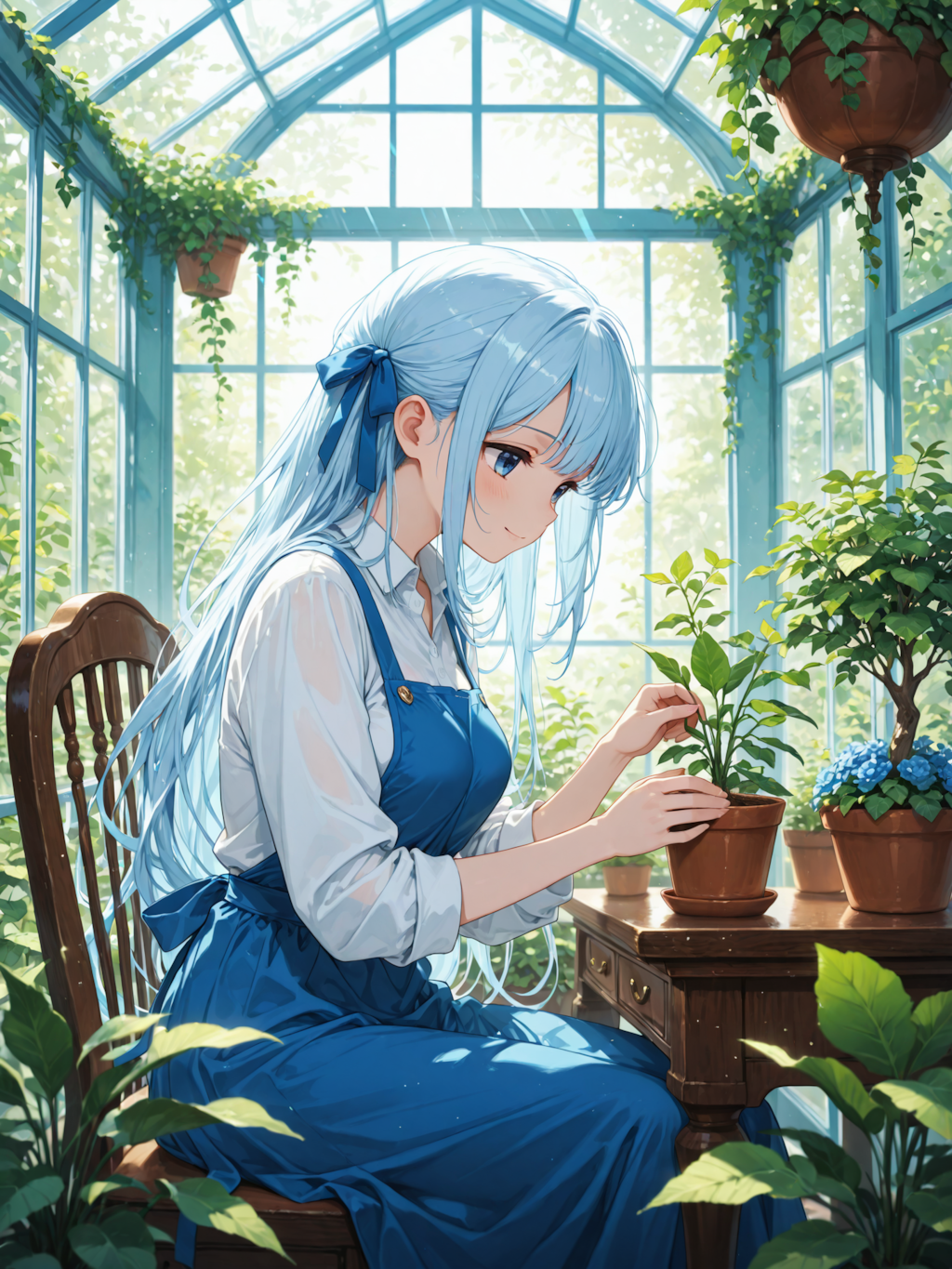 優葵ちゃん、ただいまガーデニング中！🌱🌿