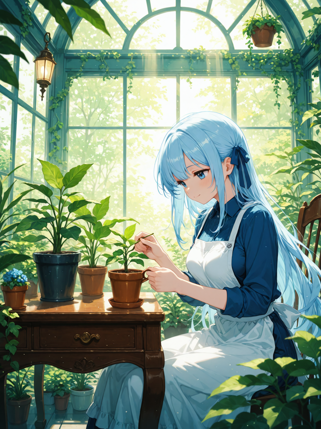 優葵ちゃん、ただいまガーデニング中！🌱🌿