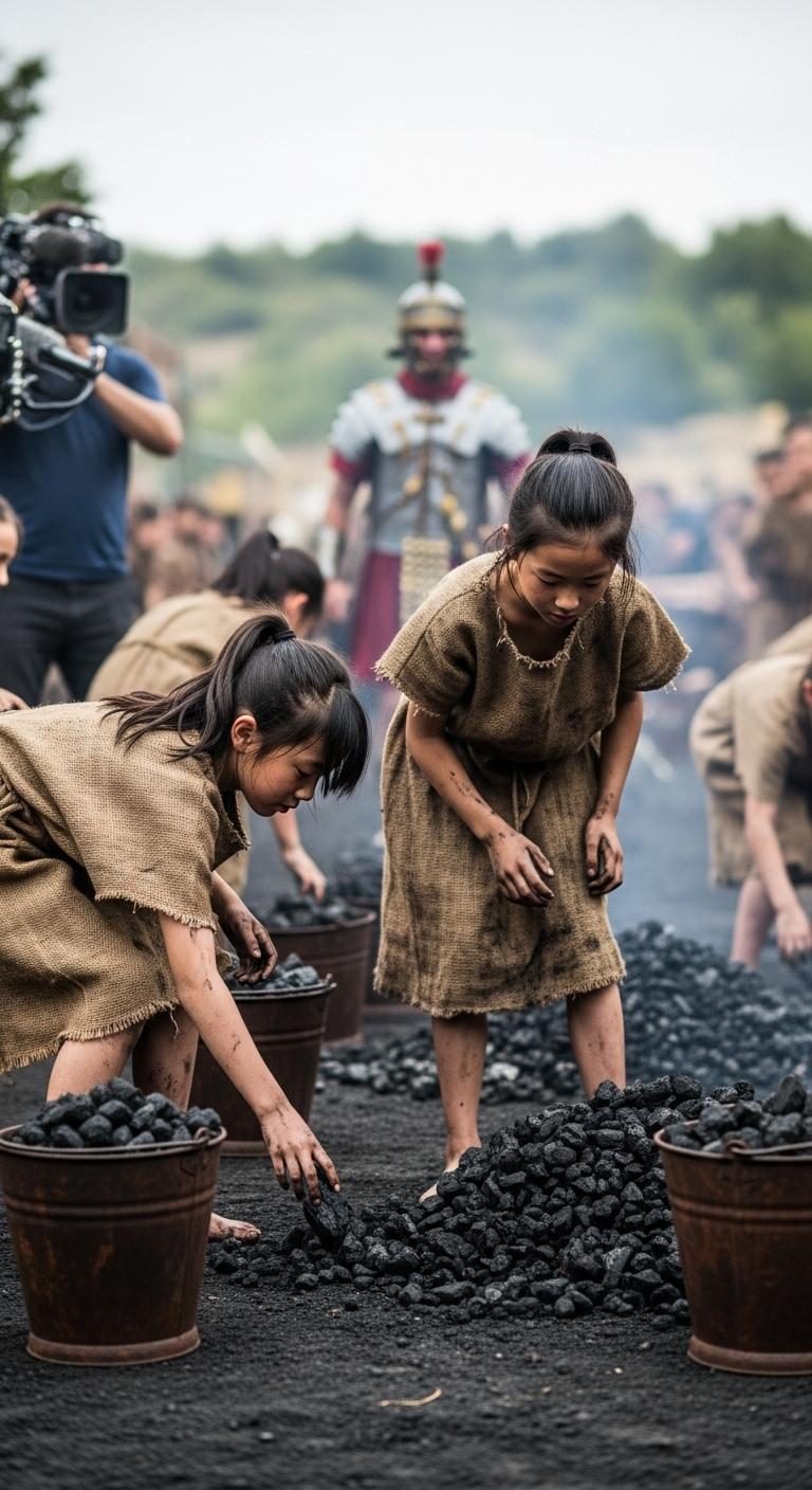 古代ローマ映画の奴隷少女エキストラ１