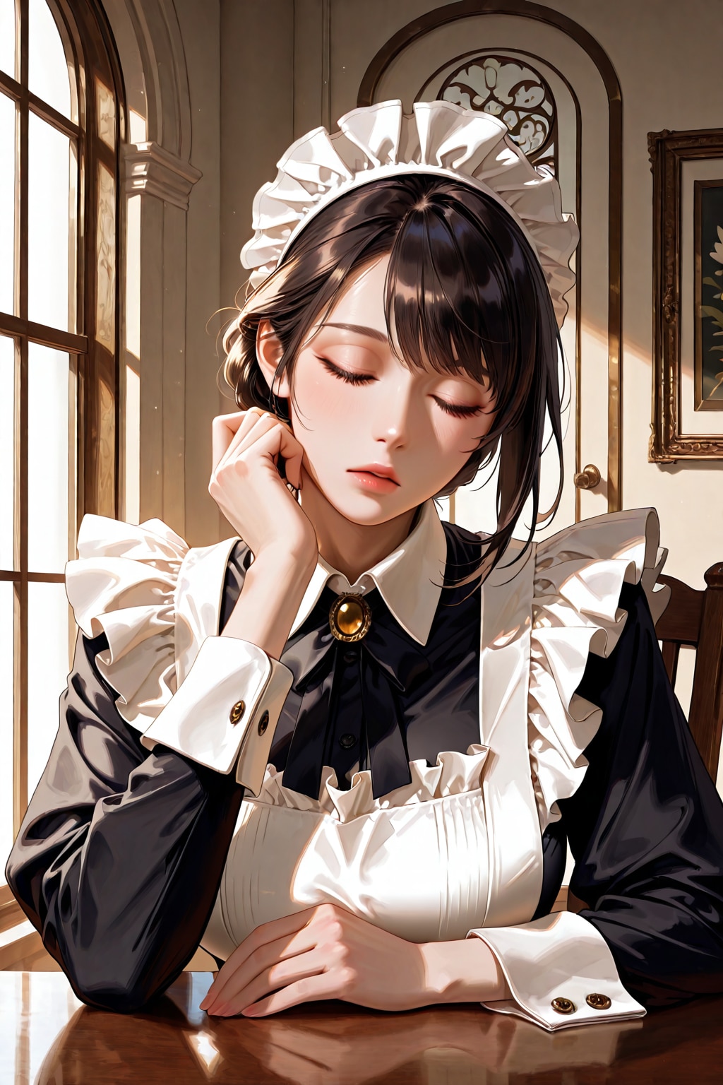 Sleeping maid