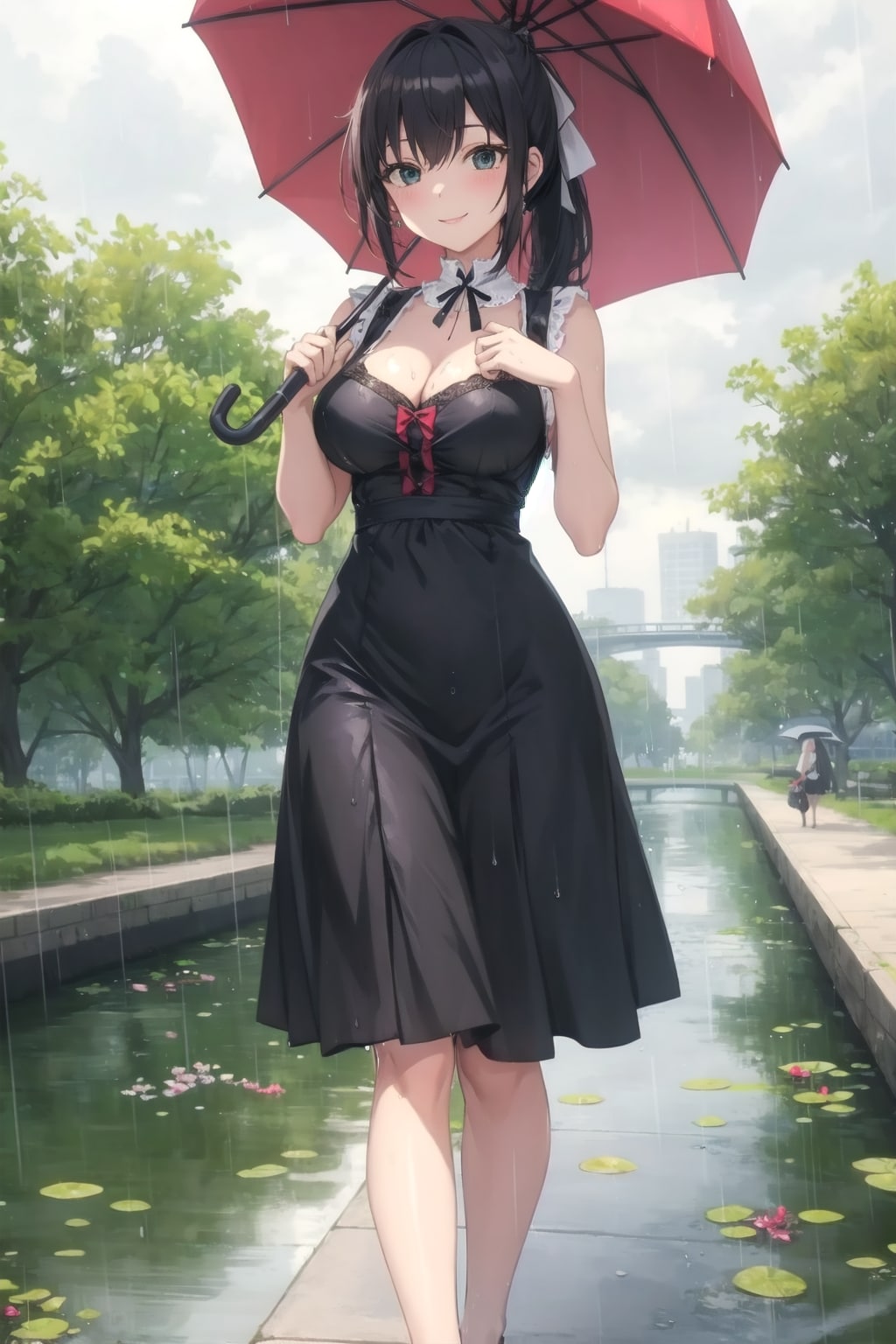 雨の日の公園デート