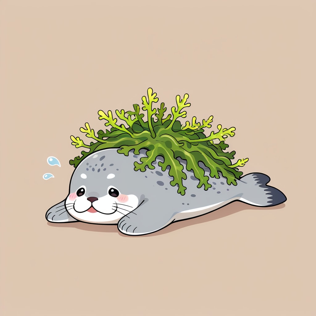 ジタバタ…海藻サラダじゃないよう