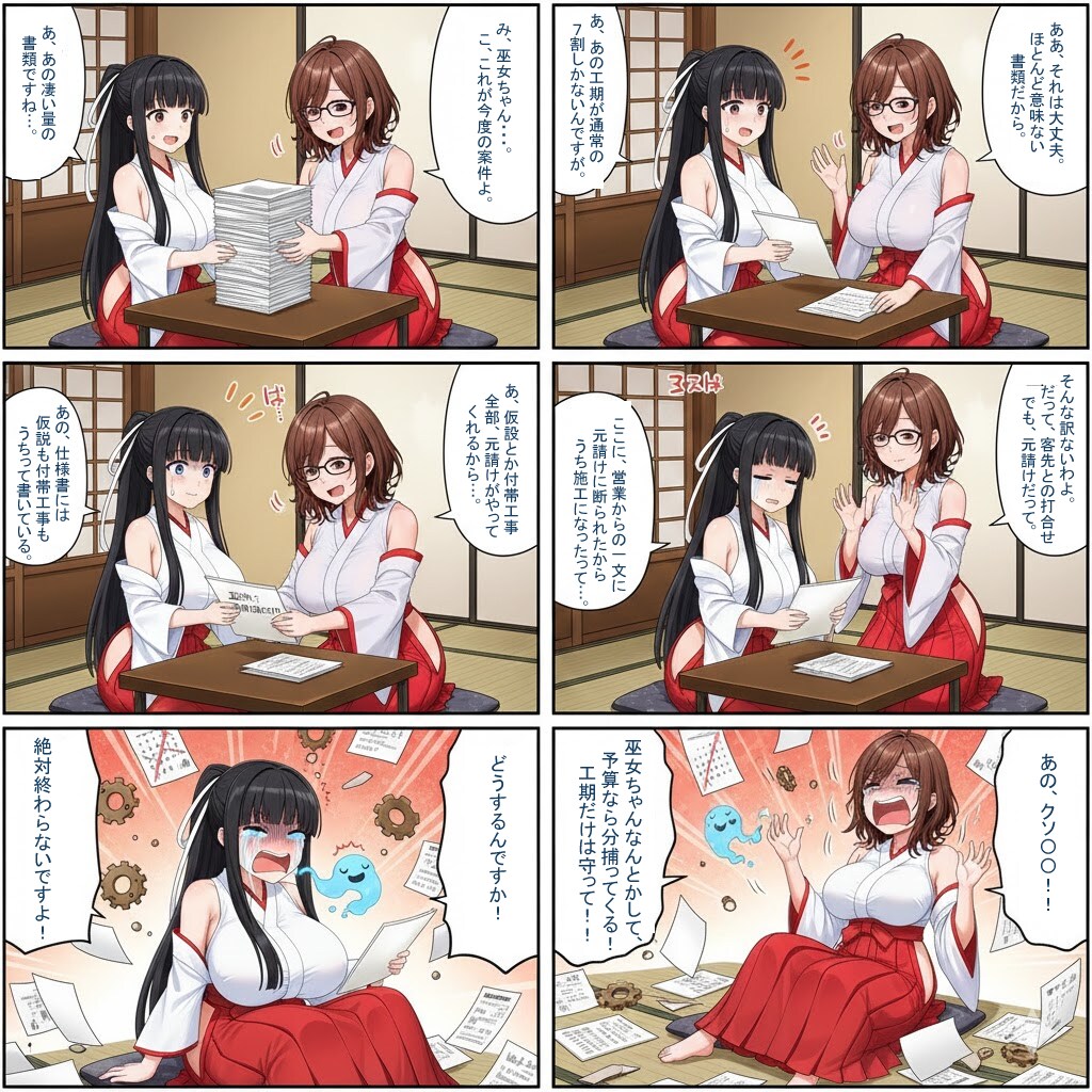 巫女ちゃんの日常現場 | の人気AIイラスト・グラビア