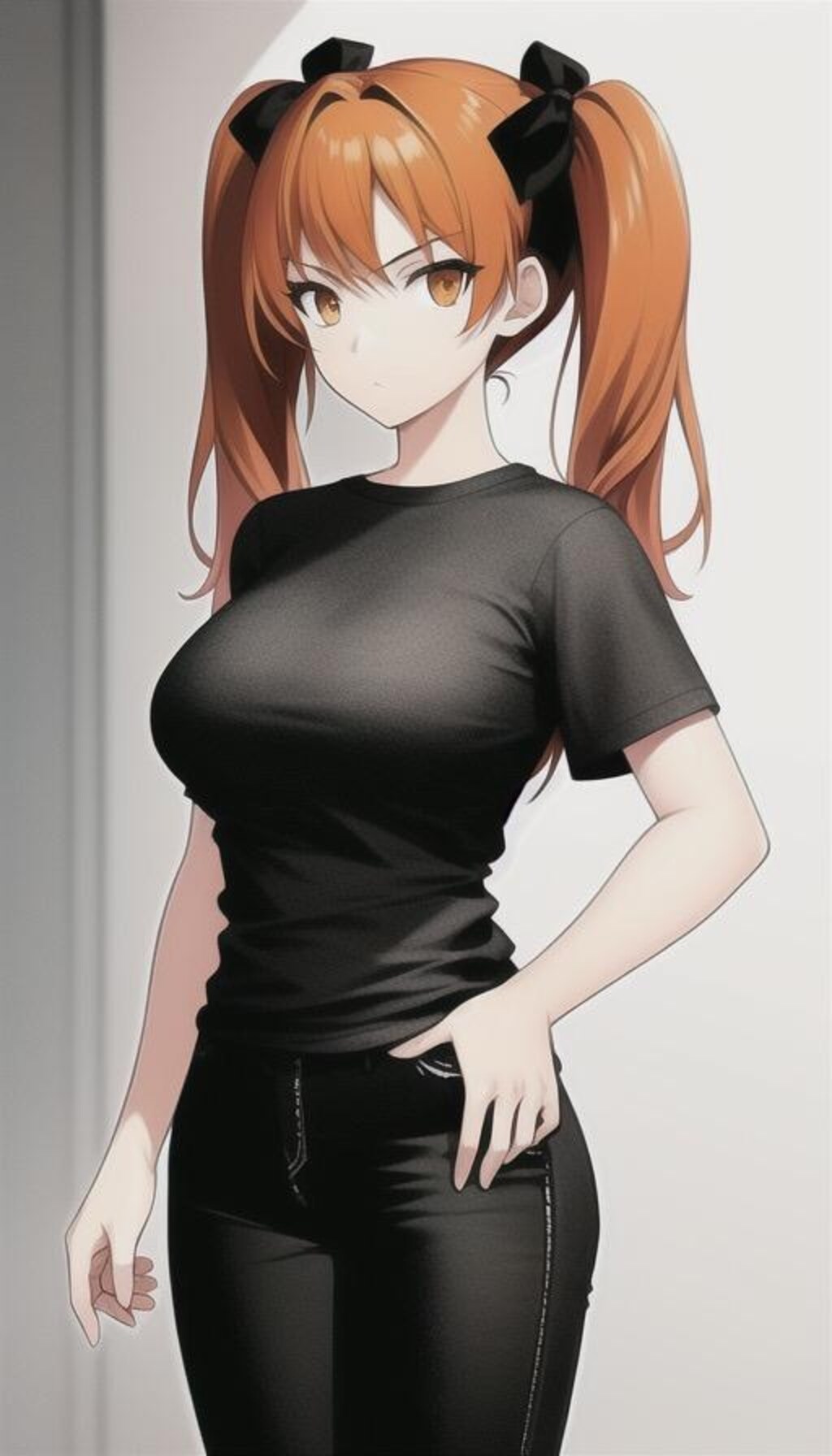 オレンジ髪の女の子　3